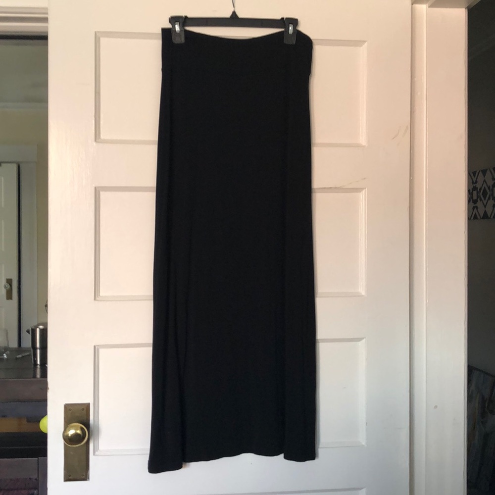 Black maxi skirt
